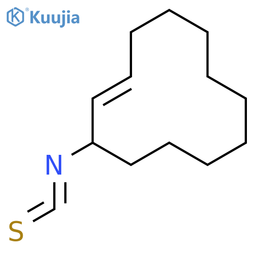 Cyclododecene, 3-isothiocyanato-, (E)- structure