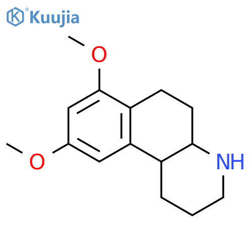Benzo[f]quinoline, 1,2,3,4,4a,5,6,10b-octahydro-7,9-dimethoxy-, trans- structure