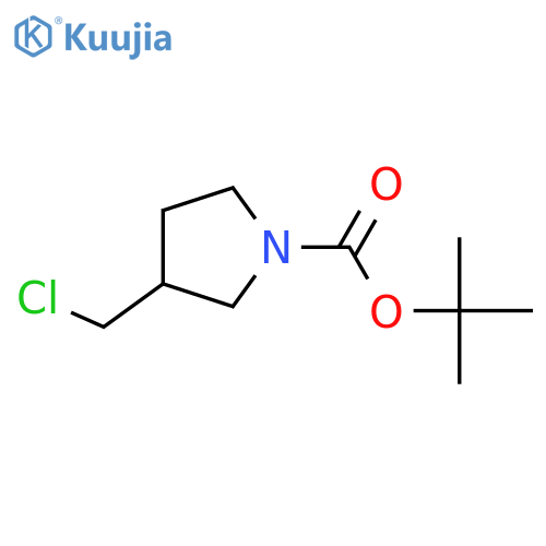 tert-butyl 3-(chloromethyl)pyrrolidine-1-carboxylate structure