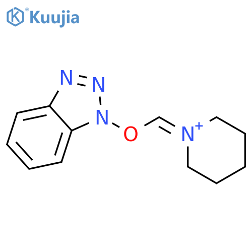 PIPERIDINIUM, 1-[(1H-BENZOTRIAZOL-1-YLOXY)METHYLENE]- structure