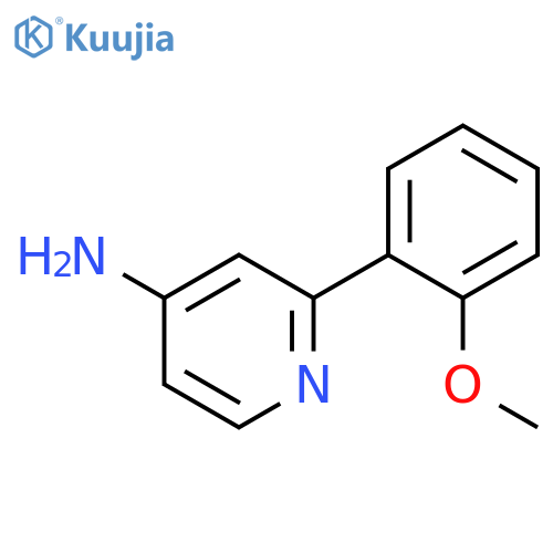 2-(2-methoxyphenyl)pyridin-4-amine structure