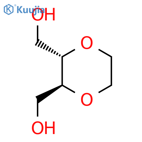 rac-(2R,3R)-3-(hydroxymethyl)-1,4-dioxan-2-ylmethanol structure