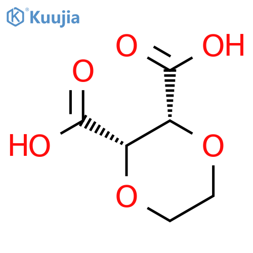 (2r,3s)-1,4-Dioxane-2,3-dicarboxylic acid structure