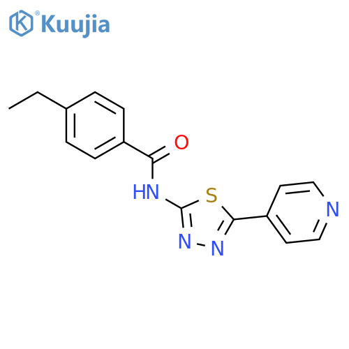 BENZAMIDE, 4-ETHYL-N-[5-(4-PYRIDINYL)-1,3,4-THIADIAZOL-2-YL]- structure
