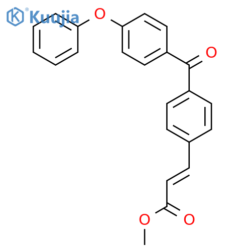 2-PROPENOIC ACID, 3-[4-(4-PHENOXYBENZOYL)PHENYL]-, METHYL ESTER, (2E)- structure