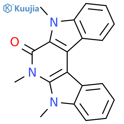 Pyrido[2,3-b:5,4-b']diindole-7(5H)-one, 6,8-dihydro-5,6,8-trimethyl- structure