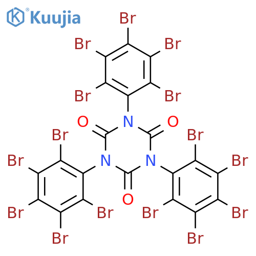 1,3,5-Triazine-2,4,6(1H,3H,5H)-trione, 1,3,5-tris(pentabromophenyl)- structure