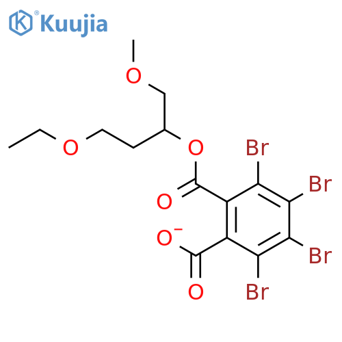 1,2-BENZENEDICARBOXYLIC ACID, 3,4,5,6-TETRABROMO-, 2-ETHOXYETHYL2-METHOXYETHYL ESTER structure