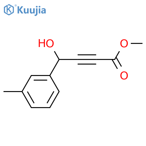 2-Butynoic acid, 4-hydroxy-4-(3-methylphenyl)-, methyl ester structure
