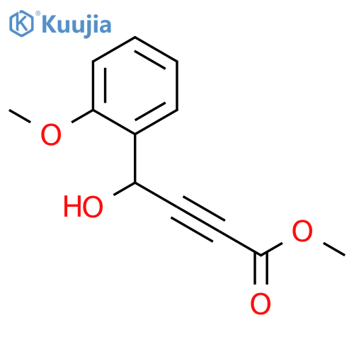 2-BUTYNOIC ACID, 4-HYDROXY-4-(2-METHOXYPHENYL)-, METHYL ESTER structure