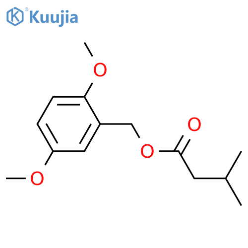 2,5-Dimethoxybenzyl 3-methylbutanoate structure