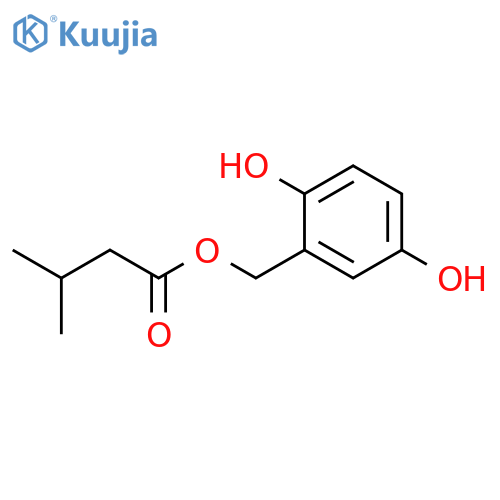 (2,5-Dihydroxyphenyl)methyl 3-methylbutanoate structure