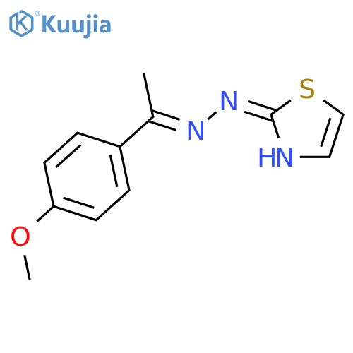 2(3H)-THIAZOLONE, [1-(4-METHOXYPHENYL)ETHYLIDENE]HYDRAZONE structure