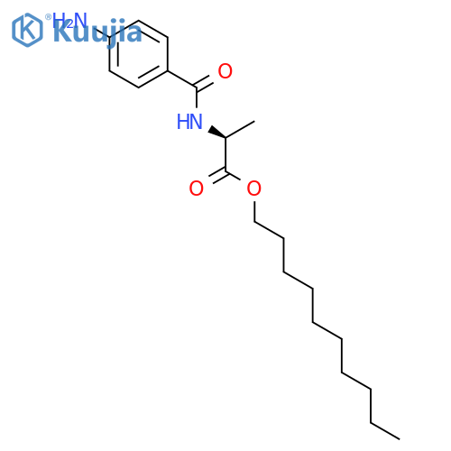 L-ALANINE, N-(4-AMINOBENZOYL)-, DECYL ESTER structure