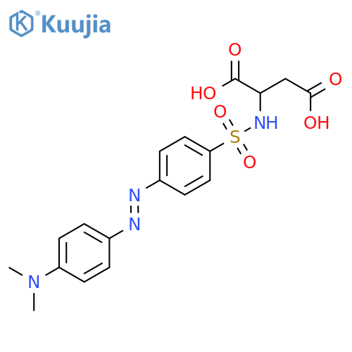 L-Aspartic acid, N-[[4-[[4-(dimethylamino)phenyl]azo]phenyl]sulfonyl]- structure