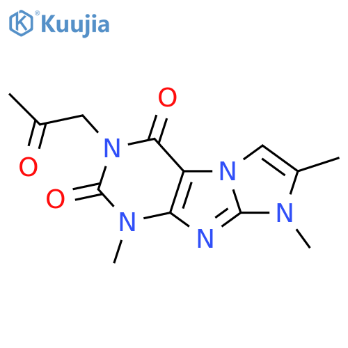 1,7,8-trimethyl-3-(2-oxopropyl)-1H,2H,3H,4H,8H-imidazo1,2-gpurine-2,4-dione structure
