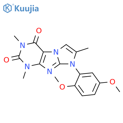 8-(2,5-dimethoxyphenyl)-1,3,7-trimethyl-1H,2H,3H,4H,8H-imidazo1,2-gpurine-2,4-dione structure