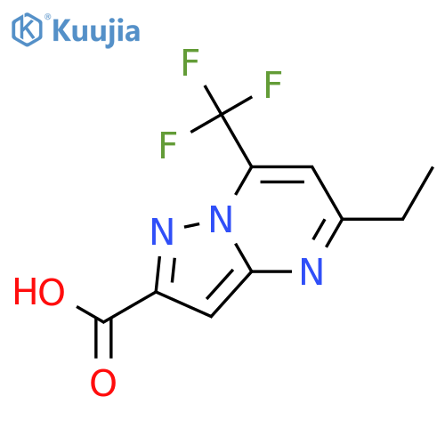 5-Ethyl-7-trifluoromethyl-pyrazolo[1,5-a]-pyrimidine-2-carboxylic acid structure