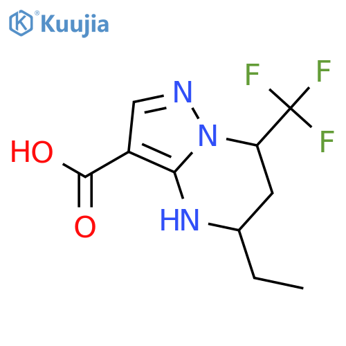 5-Ethyl-7-trifluoromethyl-4,5,6,7-tetrahydro-pyrazolo1,5-apyrimidine-3-carboxylic Acid structure