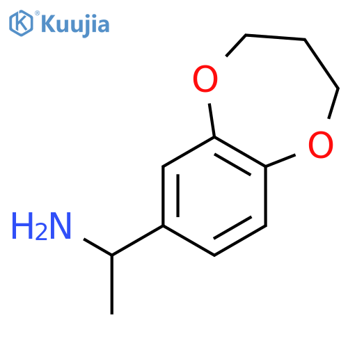 1-(3,4-dihydro-2H-1,5-benzodioxepin-7-yl)ethan-1-amine structure