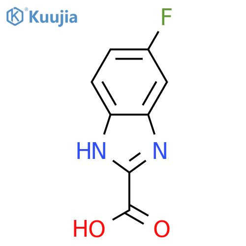 6-fluoro-1H-1,3-benzodiazole-2-carboxylic acid structure