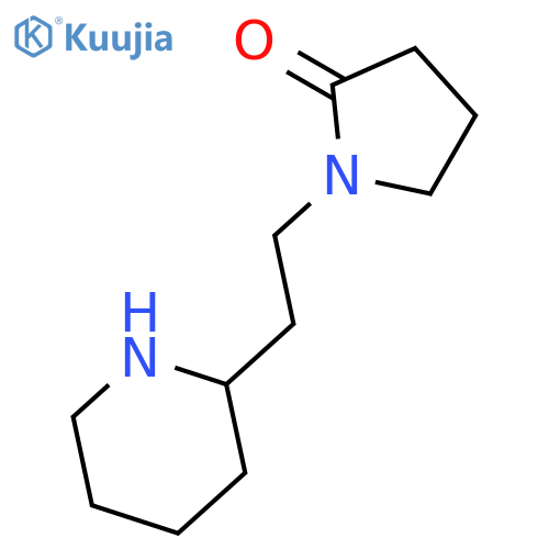 1-(2-Piperidin-2-ylethyl)pyrrolidin-2-one structure