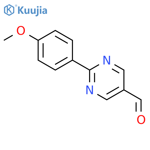 2-(4-methoxyphenyl)pyrimidine-5-carbaldehyde structure
