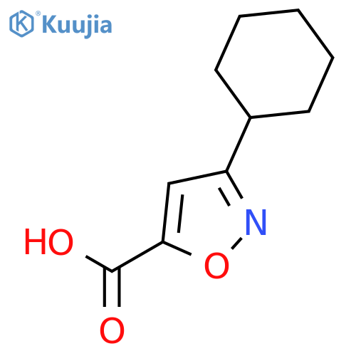 3-cyclohexyl-1,2-oxazole-5-carboxylic acid structure