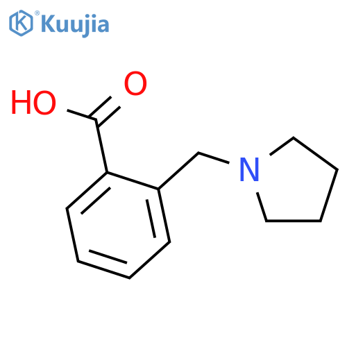 2-(pyrrolidin-1-yl)methylbenzoic acid structure