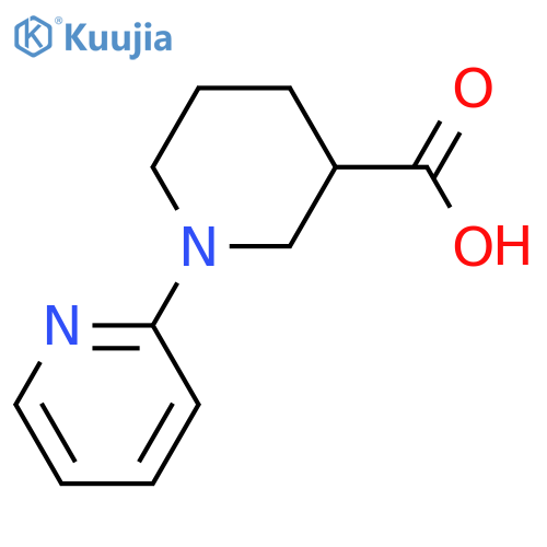1-(Pyridin-2-yl)piperidine-3-carboxylic acid structure