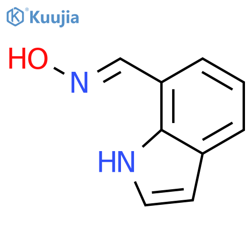 1H-Indole-7-carboxaldehyde, oxime structure