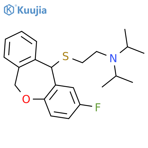 N-{2-[(2-fluoro-6,11-dihydrodibenzo[b,e]oxepin-11-yl)sulfanyl]ethyl}-N-(1-methylethyl)propan-2-amine structure