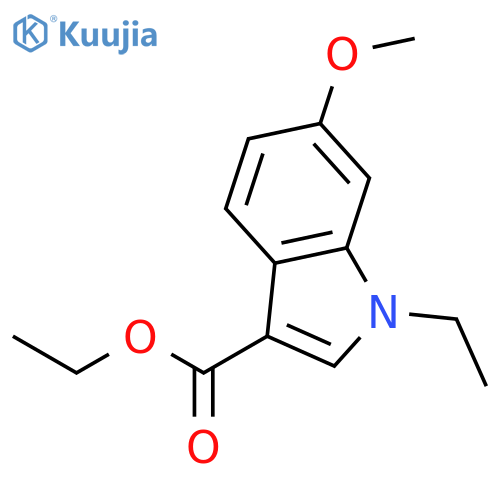 1H-INDOLE-3-CARBOXYLIC ACID, 1-ETHYL-6-METHOXY-, ETHYL ESTER structure