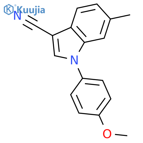 1H-INDOLE-3-CARBONITRILE, 1-(4-METHOXYPHENYL)-6-METHYL- structure