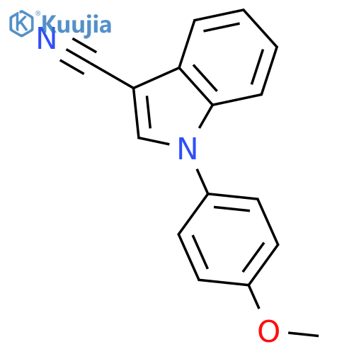 1H-Indole-3-carbonitrile, 1-(4-methoxyphenyl)- structure