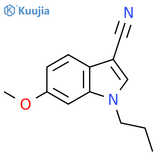 6-methoxy-1-propyl-1H-Indole-3-carbonitrile structure