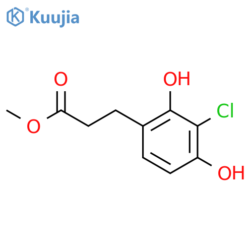 Methyl 3-(3-Chloro-2,4-dihydroxyphenyl) Propanoate structure