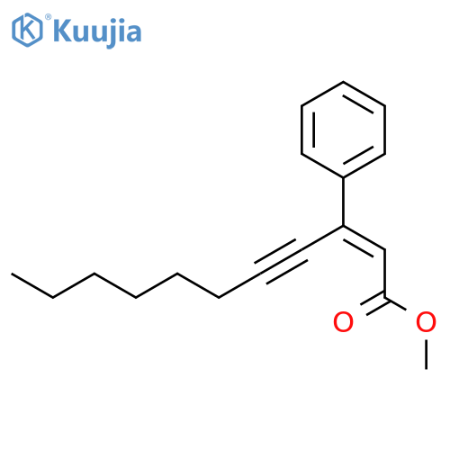 2-UNDECEN-4-YNOIC ACID, 3-PHENYL-, METHYL ESTER structure