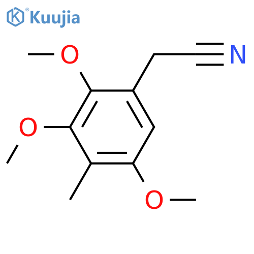 Benzeneacetonitrile, 2,3,5-trimethoxy-4-methyl- structure