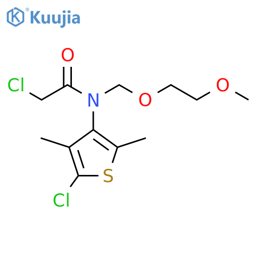 Acetamide, 2-chloro-N-(5-chloro-2,4-dimethyl-3-thienyl)-N-[(2-methoxyethoxy)methyl]- structure