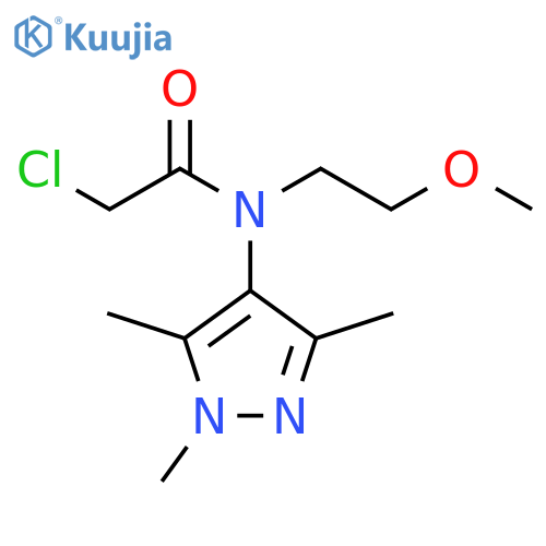 Acetamide, 2-chloro-N-(2-methoxyethyl)-N-(1,3,5-trimethyl-1H-pyrazol-4-yl)- structure