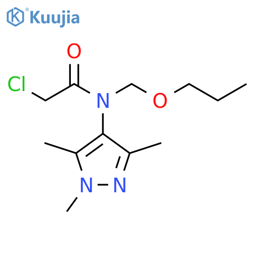 Acetamide,2-chloro-N-(propoxymethyl)-N-(1,3,5-trimethyl-1H-pyrazol-4-yl)- structure