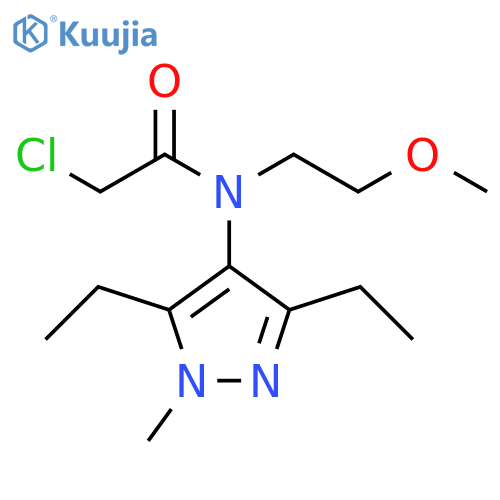 Acetamide,2-chloro-N-(3,5-diethyl-1-methyl-1H-pyrazol-4-yl)-N-(2-methoxyethyl)- structure