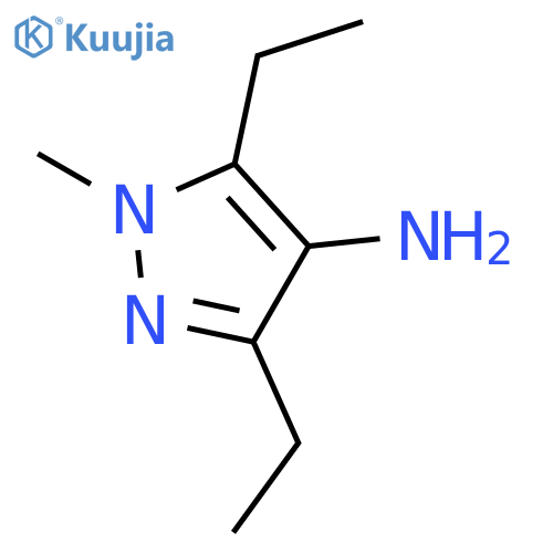 1H-Pyrazol-4-amine, 3,5-diethyl-1-methyl- structure