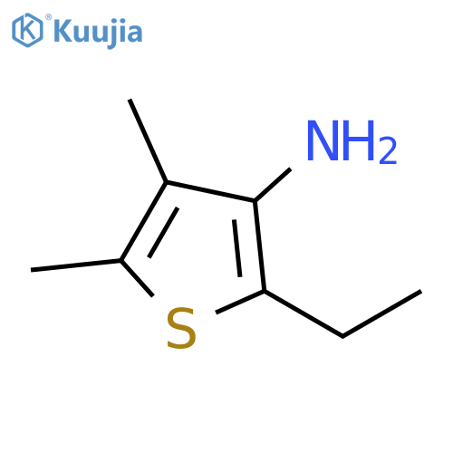 3-Thiophenamine, 2-ethyl-4,5-dimethyl- structure
