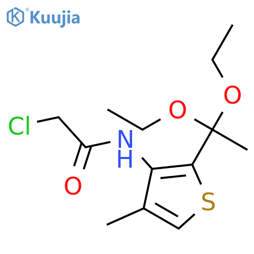 Acetamide, 2-chloro-N-[2-(1,1-diethoxyethyl)-4-methyl-3-thienyl]- structure