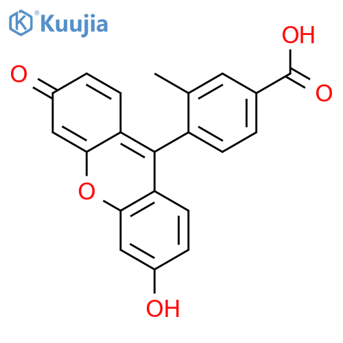 Benzoic acid, 4-(6-hydroxy-3-oxo-3H-xanthen-9-yl)-3-methyl- structure