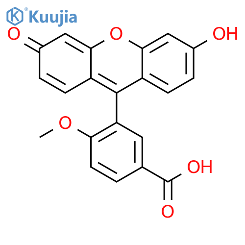 Benzoic acid, 3-(6-hydroxy-3-oxo-3H-xanthen-9-yl)-4-methoxy- structure