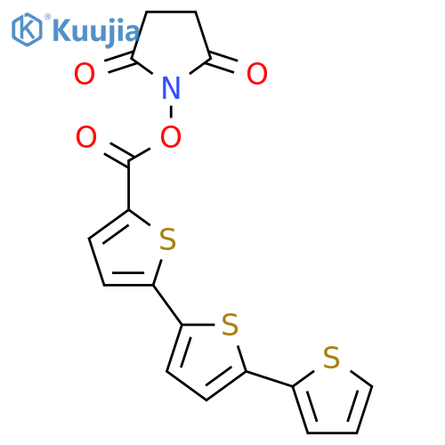 2,5-PYRROLIDINEDIONE, 1-[([2,2':5',2''-TERTHIOPHEN]-5-YLCARBONYL)OXY]- structure