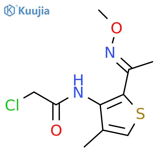 Acetamide, 2-chloro-N-[2-[1-(methoxyimino)ethyl]-4-methyl-3-thienyl]-, (E)- (9CI) structure